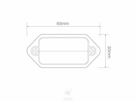 Led Instapverlichting wit met chromen behuizing 12/24V