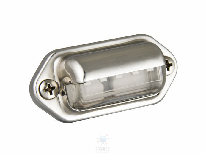 Led Instapverlichting wit met chromen behuizing 12/24V