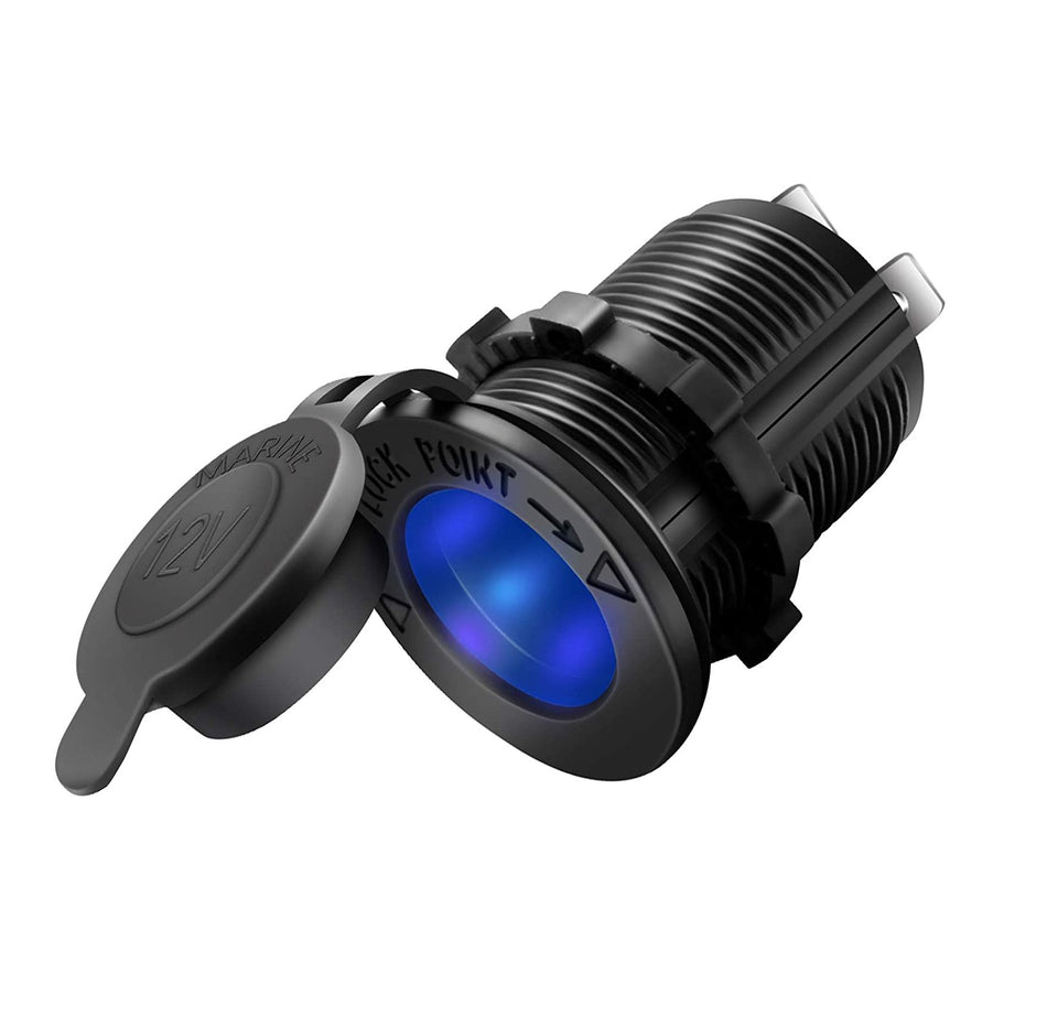 Stopcontact 12/24V met LED