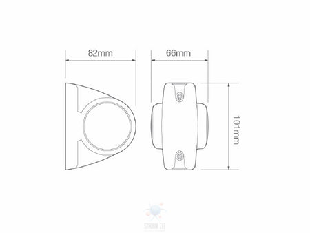 Led Breedtelamp 82 x 101 x 66  1004 serie plug&play