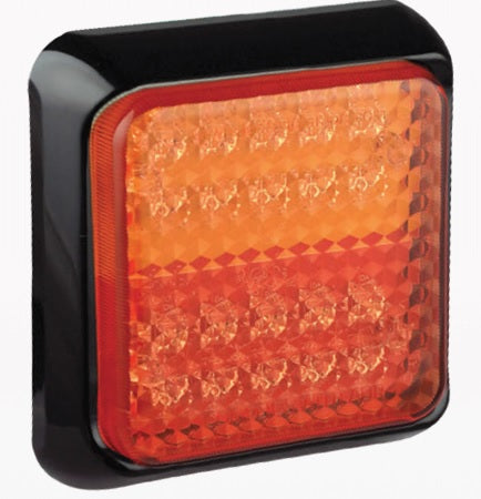 LED combi lamp 120x120 chrome rand 100 serie