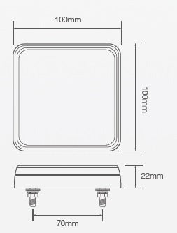 Led Achterlicht 12V compact budget DUO set