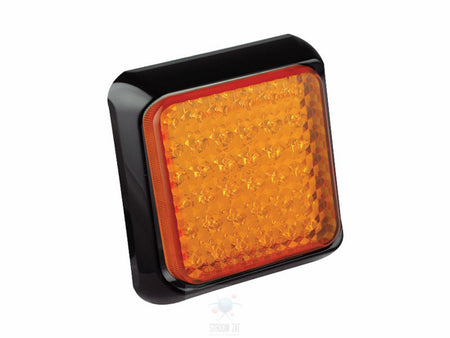Led 145mm vierkant knipperlicht 125 serie