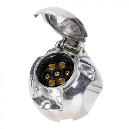 stekkerdoos 7 polig Aluminium + mistlamp uitschakeling