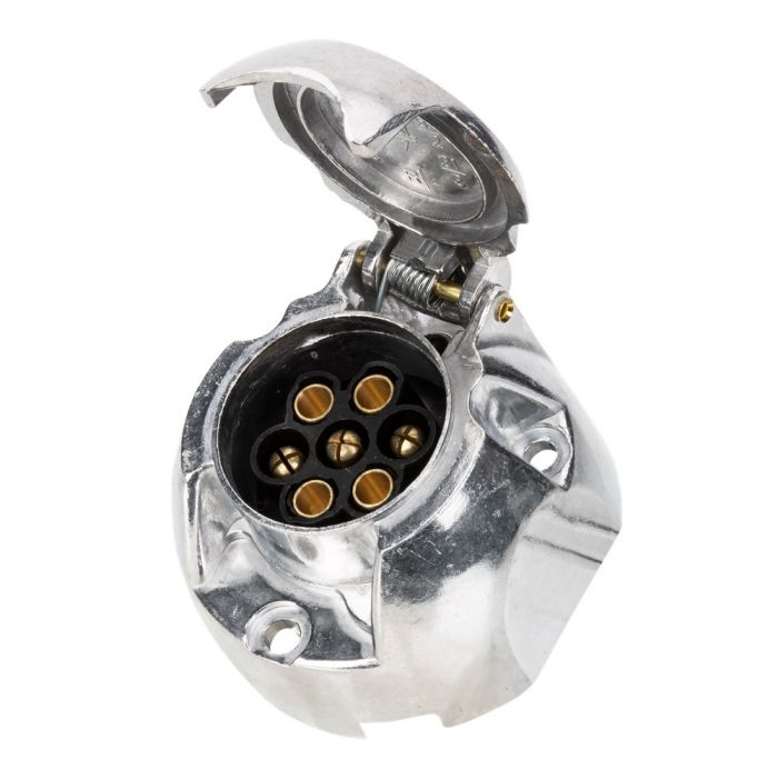 stekkerdoos 7 polig Aluminium + mistlamp uitschakeling