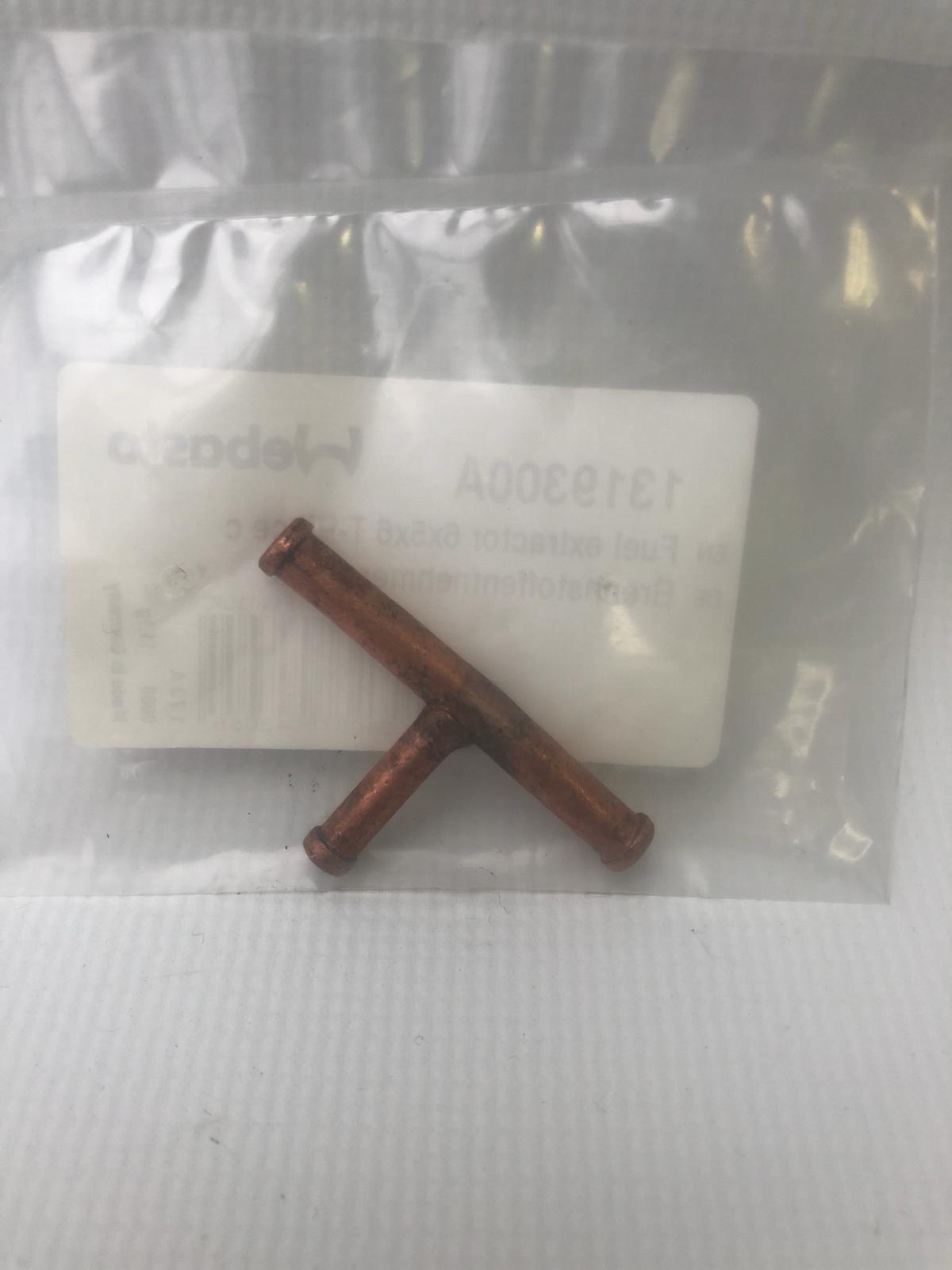 T stuk 6x5x6mm koper