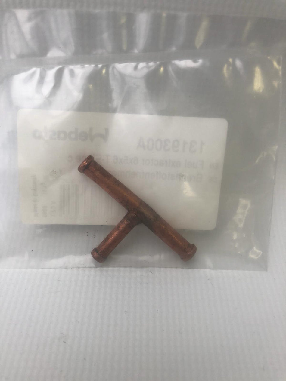 T stuk 6x5x6mm koper