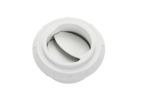 Uitstroomrooster 60 mm Afsluitbaar Wit