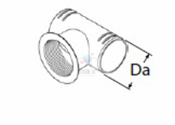 T verdeelstuk 60MM met schroefdraad