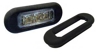 LED flitser Axixtech ministealth 6 Leds ECE R65 vlakke montage Blauw