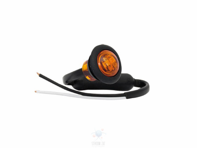 Led Zijmarkeringslamp Amber rond 28 181 serie Plug & Play