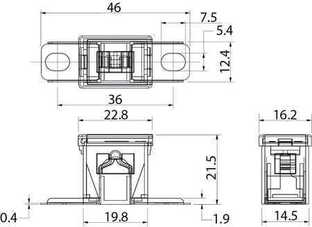 Pal Zekering 120A wit á 10 stuks