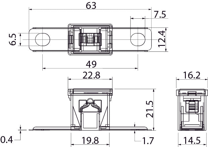 Pal Zekering 70A bruin