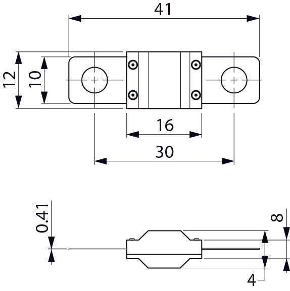 Midi zekering 150A grijs