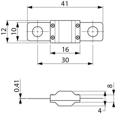 Midi zekering 150A grijs