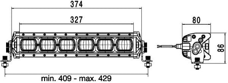 Hella Valuefit LED bar LBX 380