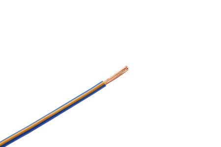 Kabel één aderig 1.0mm² Blauw/Oranje á 100 Meter