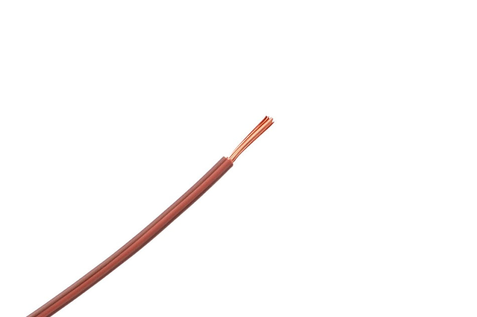 Kabel één aderig 0.75mm² Bruin/Roze á 100 Meter