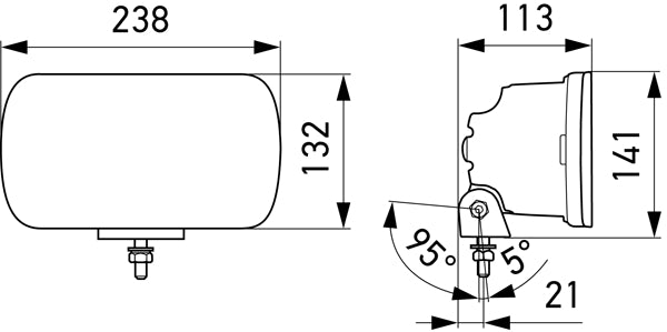 Hella LED Jumbo verstraler hangend 