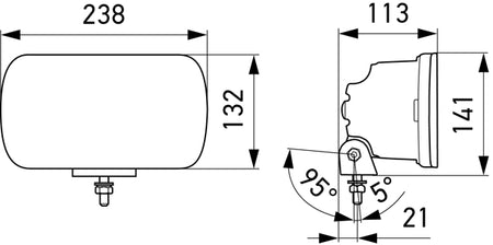 Hella LED Jumbo verstraler hangend 