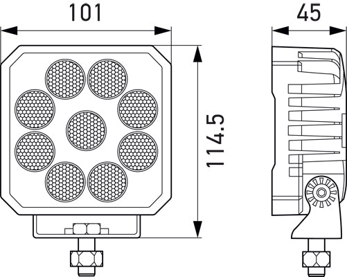 LED Werklamp Hella Valuefit 3000lm 3M kabel 