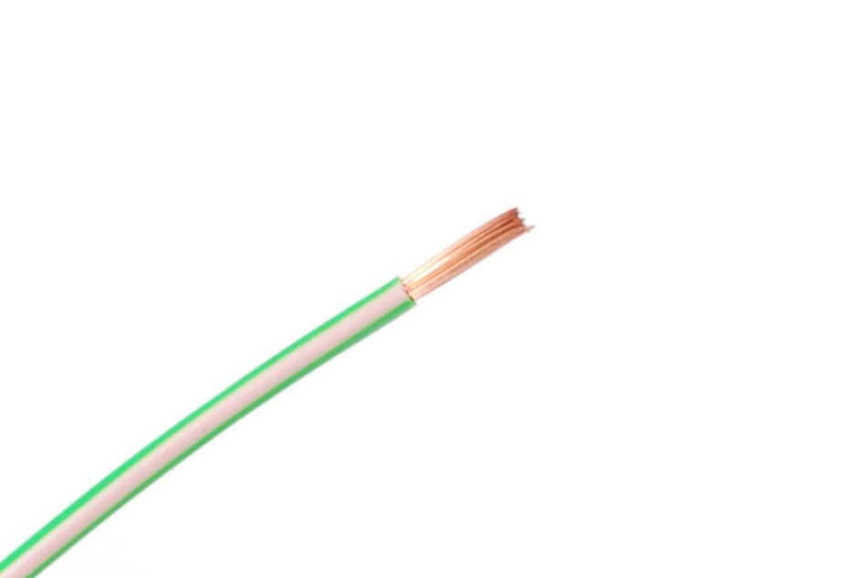 Kabel één aderig 1.0mm² Licht Groen/Roze á 100 Meter