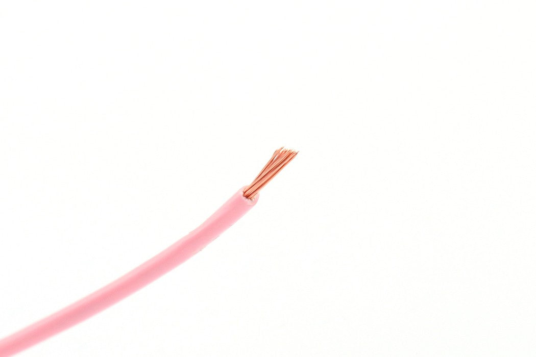 Kabel één aderig 0.75mm² Roze á 100 Meter