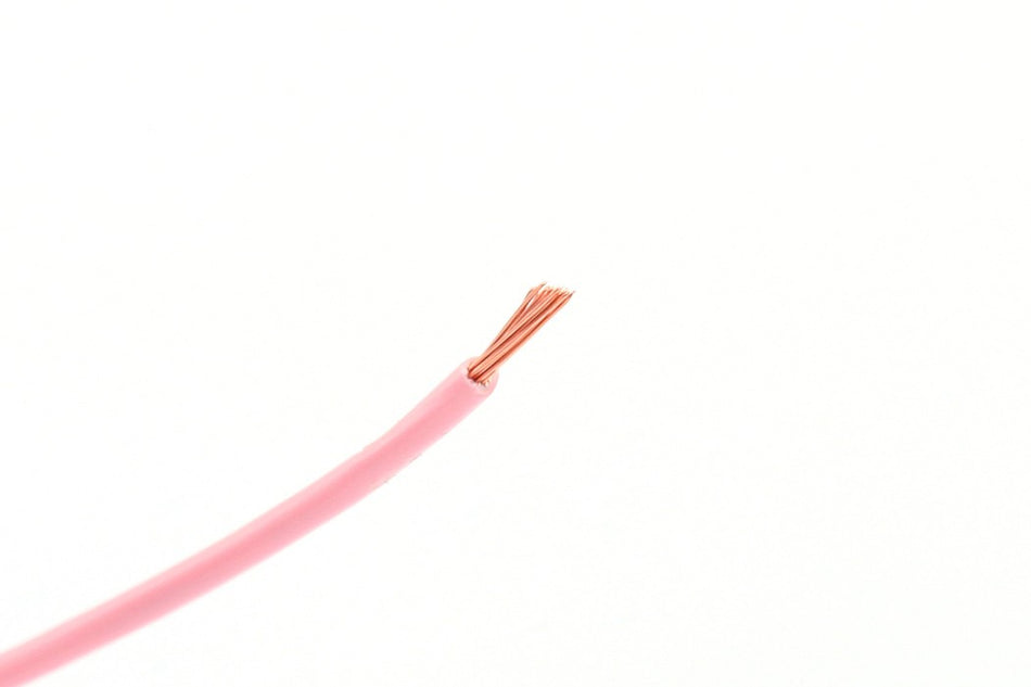 Kabel één aderig 0.75mm² Roze á 100 Meter