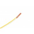 Kabel één aderig 0.75mm² Wit/Geel á 100 Meter
