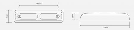 Chrome Bracket voor 200 serie