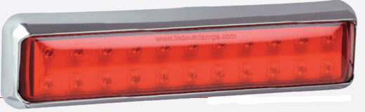 Led mistlamp unit 200 x 50 x 28mm chroom 200 serie slim-line