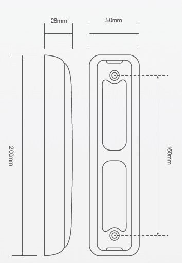 Led richtingaanwijzer unit 200 x 50 x 28mm 200 serie slim-line