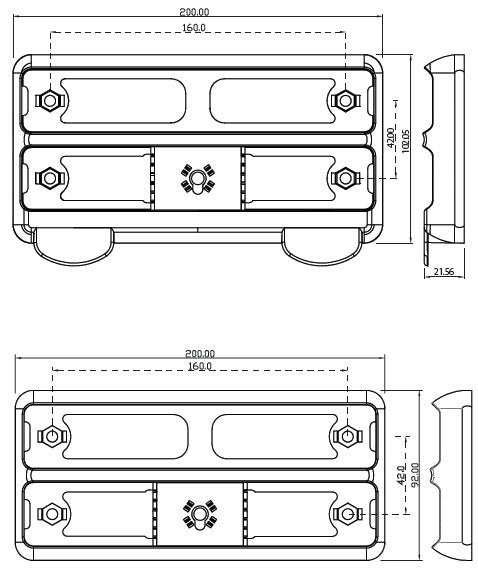 Led Set lampen voor bootaanhanger 200 serie 12V