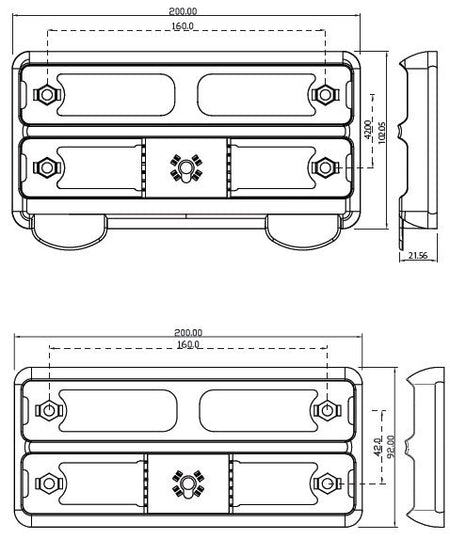 Led Set lampen voor bootaanhanger 200 serie 12V