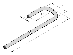 Waterslang inw. 18mm bocht 180º