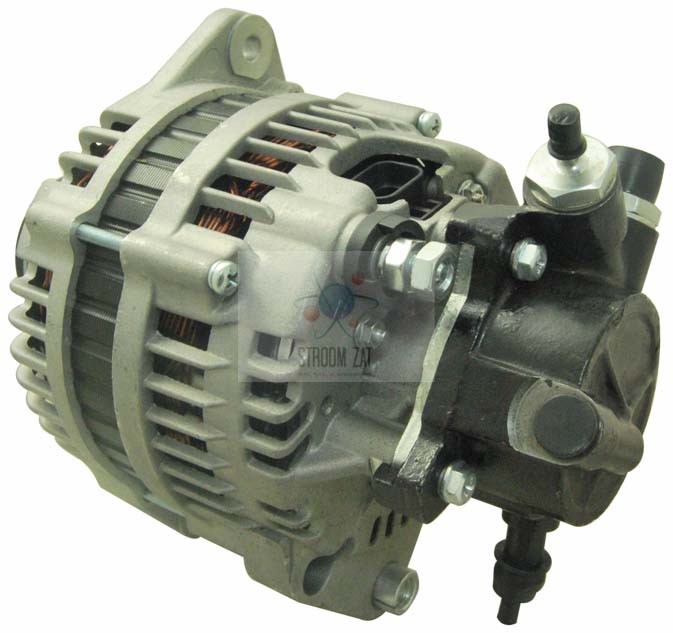 Dynamo Opel diesel met vacuümpomp en vrijlooppoelie 100A