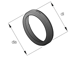 Verloopring 75 - 60 mm dubbele bajonet koppeling