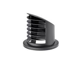 Uitstroomrooster hoog 90º voor slangadapter 75/90 Zwart