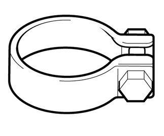 Uitlaatklem 30-33 mm ( voor 30 )