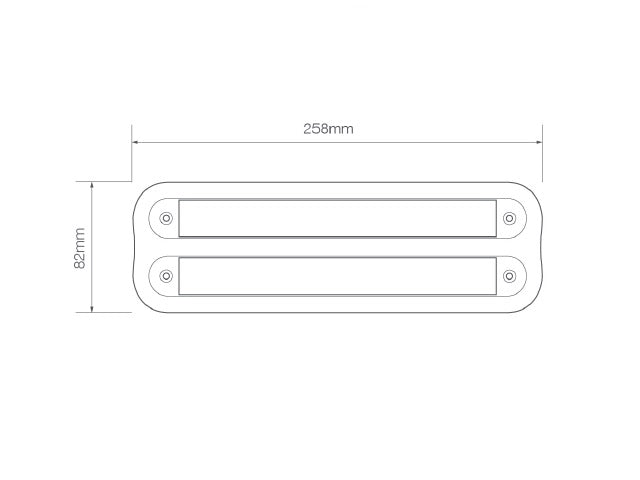 Chrome Bracket Double voor 235 serie