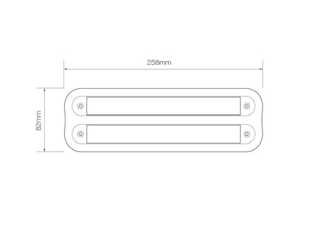 Chrome Bracket Double voor 235 serie