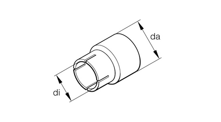 Uitlaat reductie Eberspacher 30-28mm
