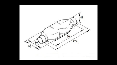 Uitlaatdemper 30mm
