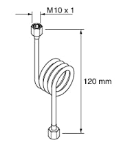 Uitlaat Aftapleiding voor condenswater ( varkenstaartje )