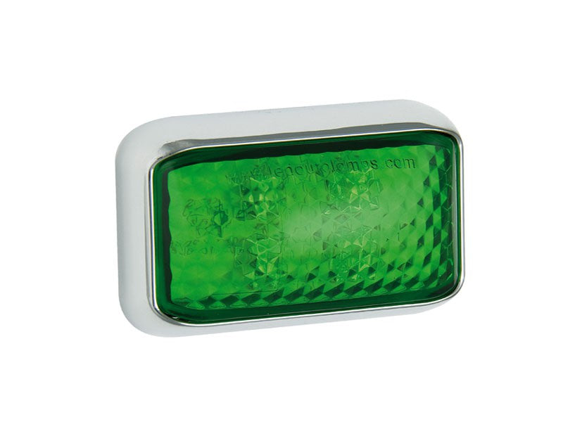 Led Markeringslamp Green Chrome 58 x 35 x 19 35 serie