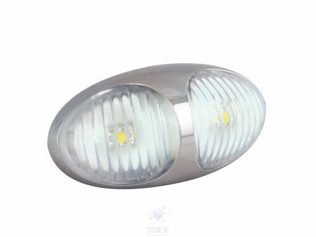 Led Voormarkeringslamp White 70 x 35 x 20 Chrome 37 serie plug&play