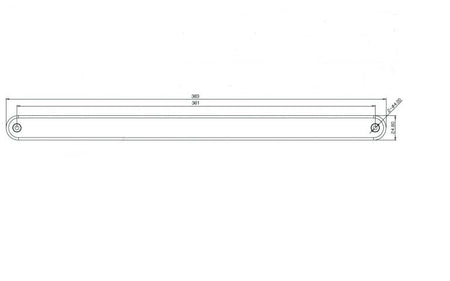 Led Strip Rem/achterlicht 12V 383 x 25 x 16 380 serie