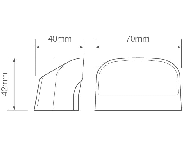 Led Kentekenplaat verlichting 41 serie + aansl. voor eu200/195+390 en 100+150 serie