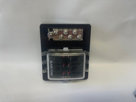 Zekeringenhouder rechthoek 6 , 10p LED controle