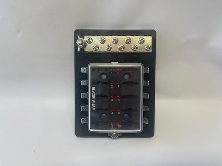 Zekeringenhouder rechthoek 6 , 10p LED controle